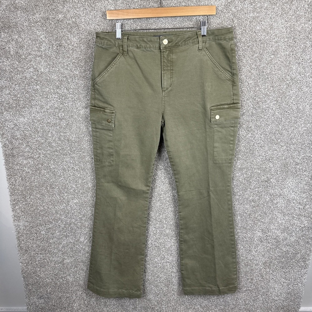 Joe's 'The Frankie' Burnt Olive Green Bootcut Cargo Denim Jeans Size 33